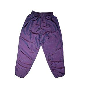 Vintage Ocean East Women's S/M Track Pants Joggers Nylon Purple Made in USA